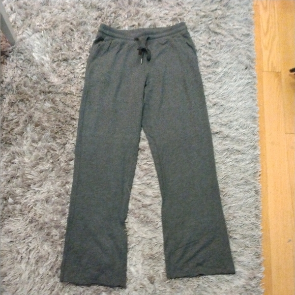 🌞🌞🌞 Lildy lounge pants size L-XL charcoal gray in excellent condition. - Picture 1 of 7